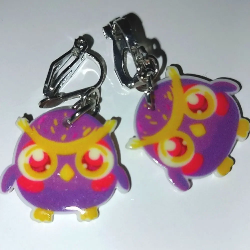 Super cute girls clip-on earrings
